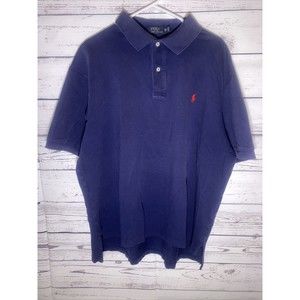 Polo Ralph Lauren Mens 2XB Polo Short Sleeve Pima Soft Touch Navy Blue